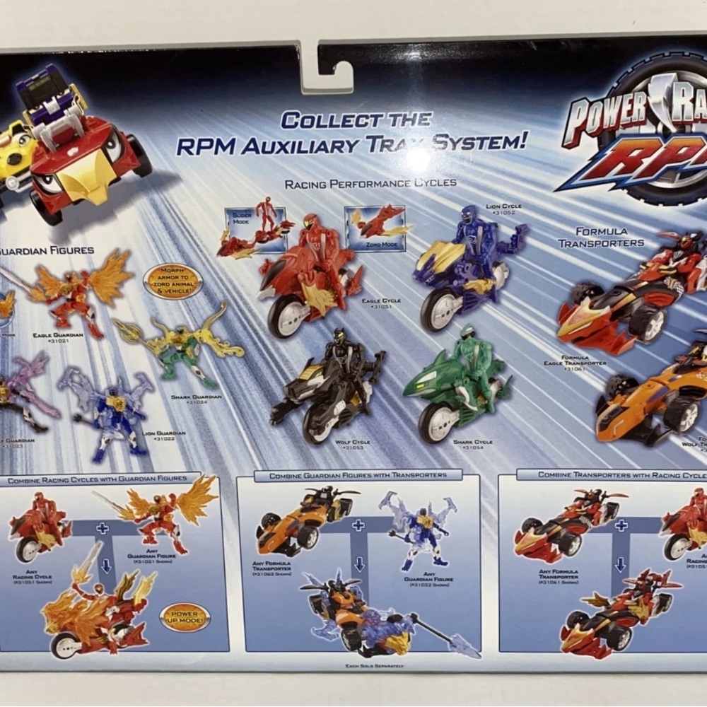 New 2009 Bandai Power Rangers RPM Track Adventure Set With Red Ranger Attack - Picture 11 of 15